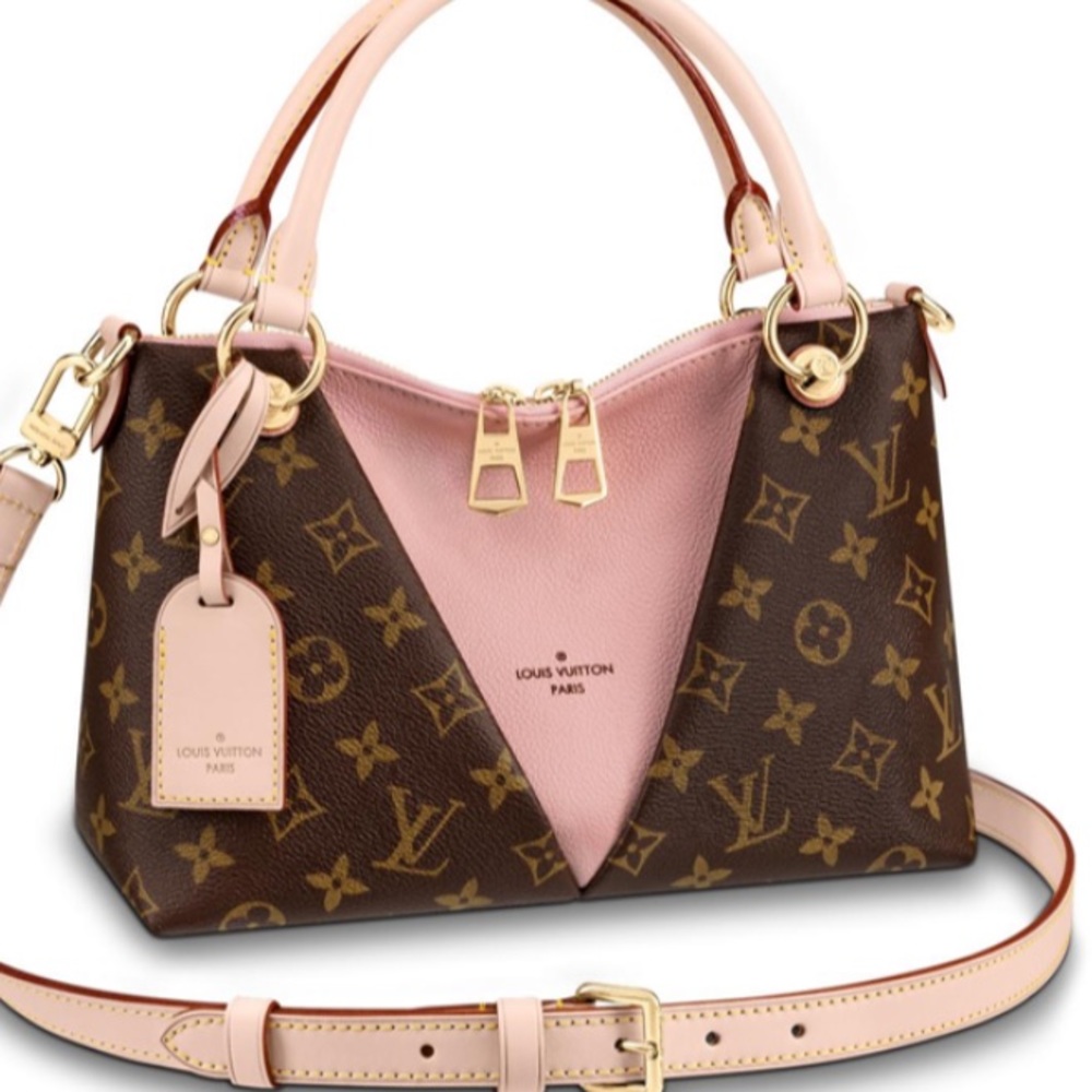 Louis Vuitton Brown Pink Satchel Crossbody - Picture 6 of 7